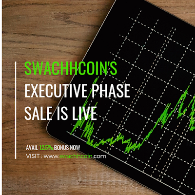 Swachhcoin Tokens Sale Executive Phase is LIVE! Enjoy 12.5 % Bonus! 1