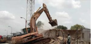 FCT Officials Demolish Dokpesi’s Structures In Abuja 1